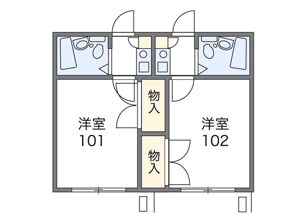 レオパレス与野本町第6の物件間取画像